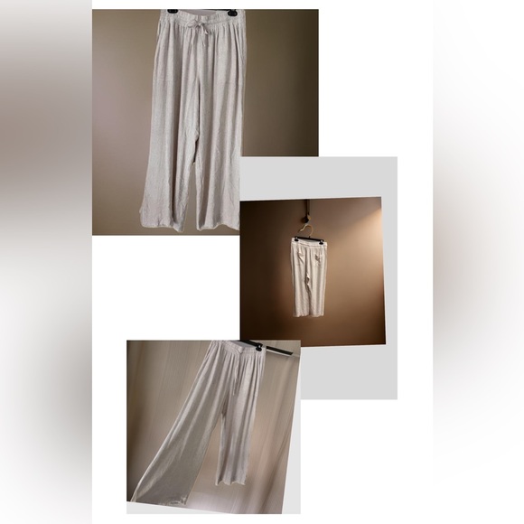 SOLD OUT- Umgee Womens Pant with Elastic Waist, Side & Back Pockets,Frayed Hem - Picture 4 of 6